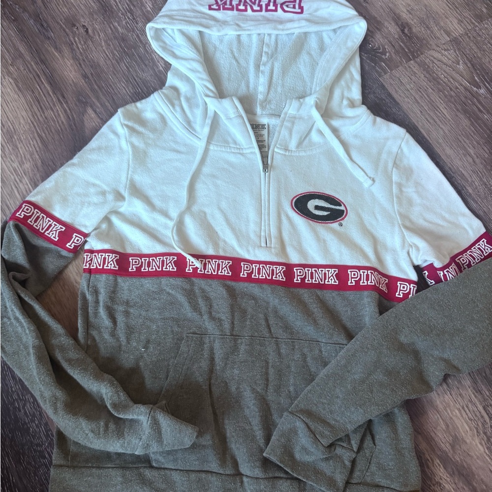 Victoria's Secret PINK University of Georgia Quarter-Zip Hoodie